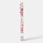 桜のモノグラム iPhoneケース (左側面)
