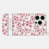 桜のモノグラム iPhoneケース (裏面横)