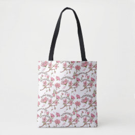 桜のモムフルネス ピンクの花柄 トートバッグ