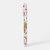 桜のリースのラブラドールのカスタムフォト iPhoneケース (左側面)