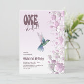 桜のワンダフル1歳の誕生日 招待状 (スタンド正面)