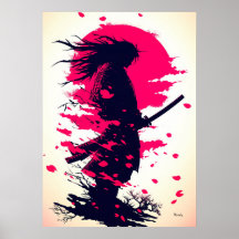桜の下の孤独な侍
