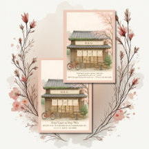 桜の伝統的な茶屋デスティネーションウェディング