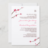 桜の倍の幸福の招待状 招待状 (正面)