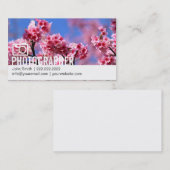 桜の写真撮影の名刺 名刺 (正面/裏面)