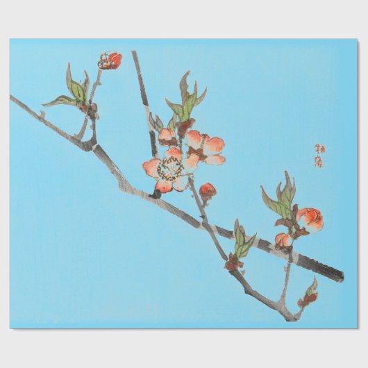 桜の包装紙の日本のなプリント ラッピングペーパー (フラット)