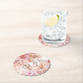 桜の喜び ブライダルシャワーの招待状 ペーパーコースター (インサイチュ)