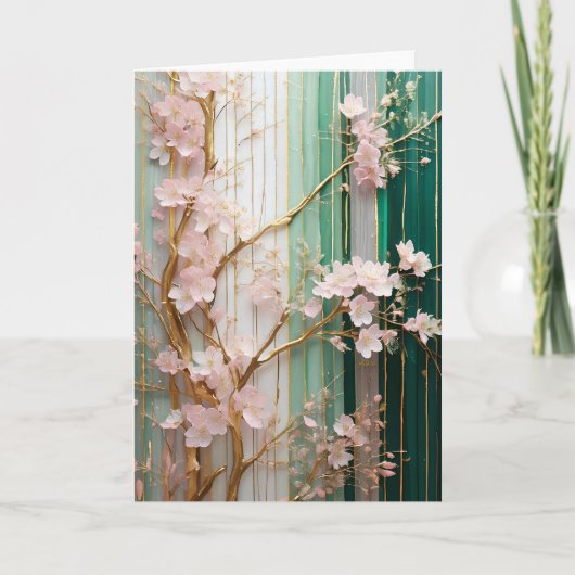 桜の壁面飾り カード (正面)