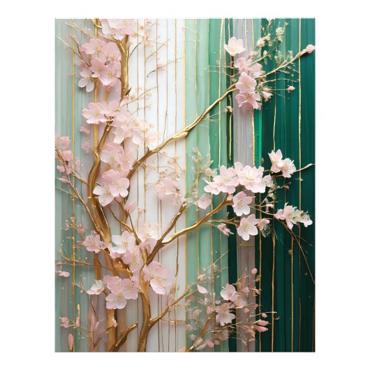 桜の壁面飾り フォトプリント (正面)