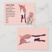 桜の子鹿の名刺 名刺 (正面/裏面)