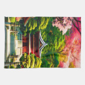 桜の寺 キッチンタオル (横)