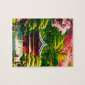 桜の寺 ジグソーパズル (横)