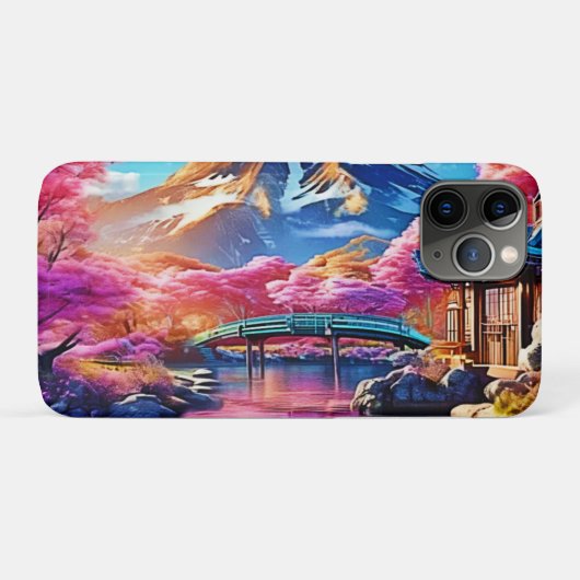 桜の山:春シーン Case-Mate iPhoneケース (裏面(横))