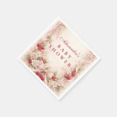 桜の庭のベビーシャワー スタンダードカクテルナプキン (角)