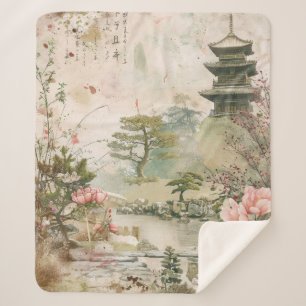 桜の庭園の風景 (3) シェルパブランケット