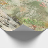 桜の庭園の風景 (4) ラッピングペーパー (角)