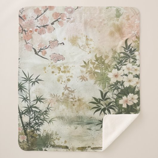 桜の庭園の風景 (6) シェルパブランケット (正面)