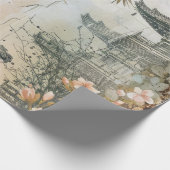 桜の庭園の風景 (7) ラッピングペーパー (角)