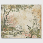 桜の庭園の風景 (8) ラッピングペーパー (フラット)