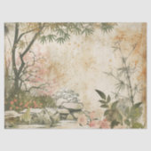 桜の庭園の風景 (8) 薄葉紙 (正面)