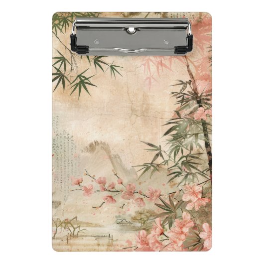 桜の庭園シーン (1) ミニクリップボード (正面)