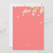 桜の新しい家の発表 案内状 (裏面)