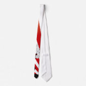 桜の日の出の白い桜の花の禅 ネクタイ (裏面)