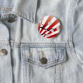 桜の日の出の白い桜の花の禅 缶バッジ (インサイチュ)