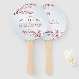 桜の日本式結婚式 ハンドファン
