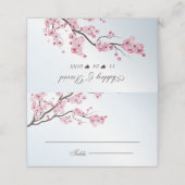 桜の日本式結婚式 プレイスカード (外部開封)