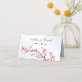 桜の日本式結婚式 プレイスカード (裏面)