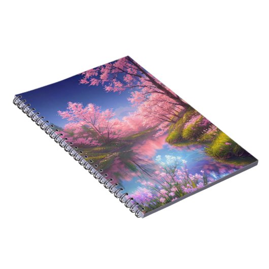 桜の木々の優雅な存在 ノートブック (右側)