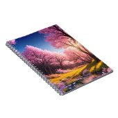 桜の木と暖かい夕日 ノートブック (右側)