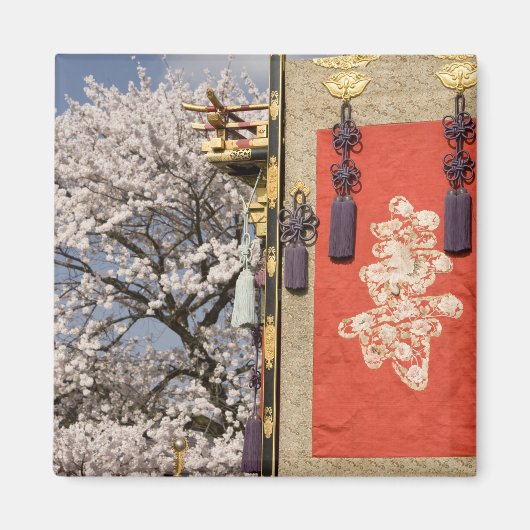 桜の木と マグネット (正面)