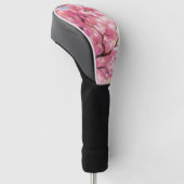 桜の木のピンクの花の絵 ゴルフヘッドカバー (アングル)