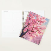 桜の木のピンクの花の絵 プランナー手帳 (ディスプレー)
