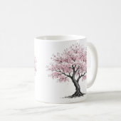 桜の木のマグカップ コーヒーマグカップ (正面右)