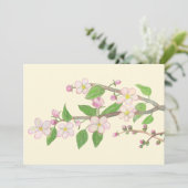 桜の木の枝のイラスト シーズンカード (スタンド正面)