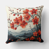 桜の木の紙細工 クッション (裏面)