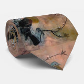 桜の木の鳥 ネクタイ (ロール)