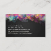 桜の木 – カラフル葉 名刺 (裏面)