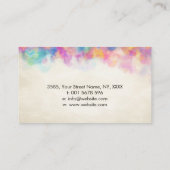 桜の木 – カラフル葉 名刺 (裏面)