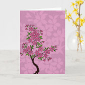 桜の木 カード (黄色い花)