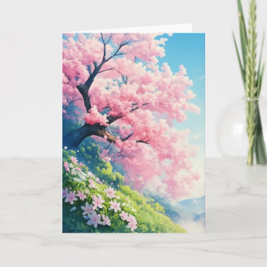 桜の木 カード (正面)