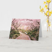 桜の木 カード (黄色い花)