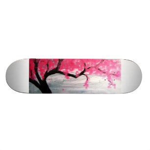 桜の木 スケートボード