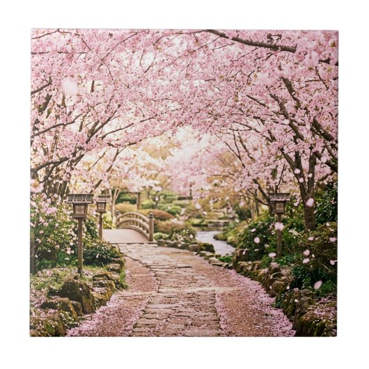 桜の木 タイル (正面)