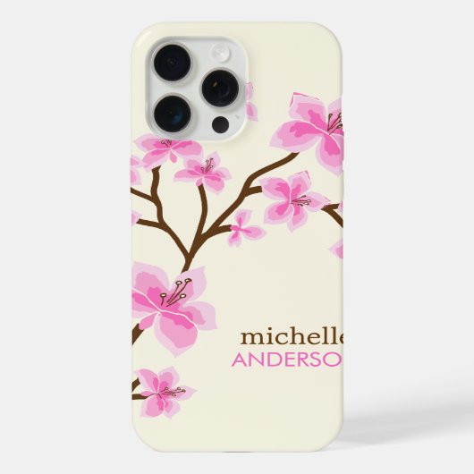 桜の木 ピンク iPhoneケース (裏面)