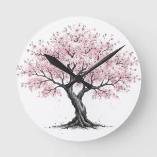 桜の木 ラウンド壁時計