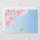 桜の木 招待状 (裏面)